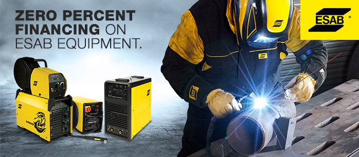Zero Percent Equipment Financing from ESAB  — Powered by Navitas Credit Corp.