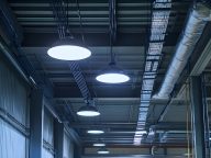 Industrial setting with LED lighting and energy-efficient system