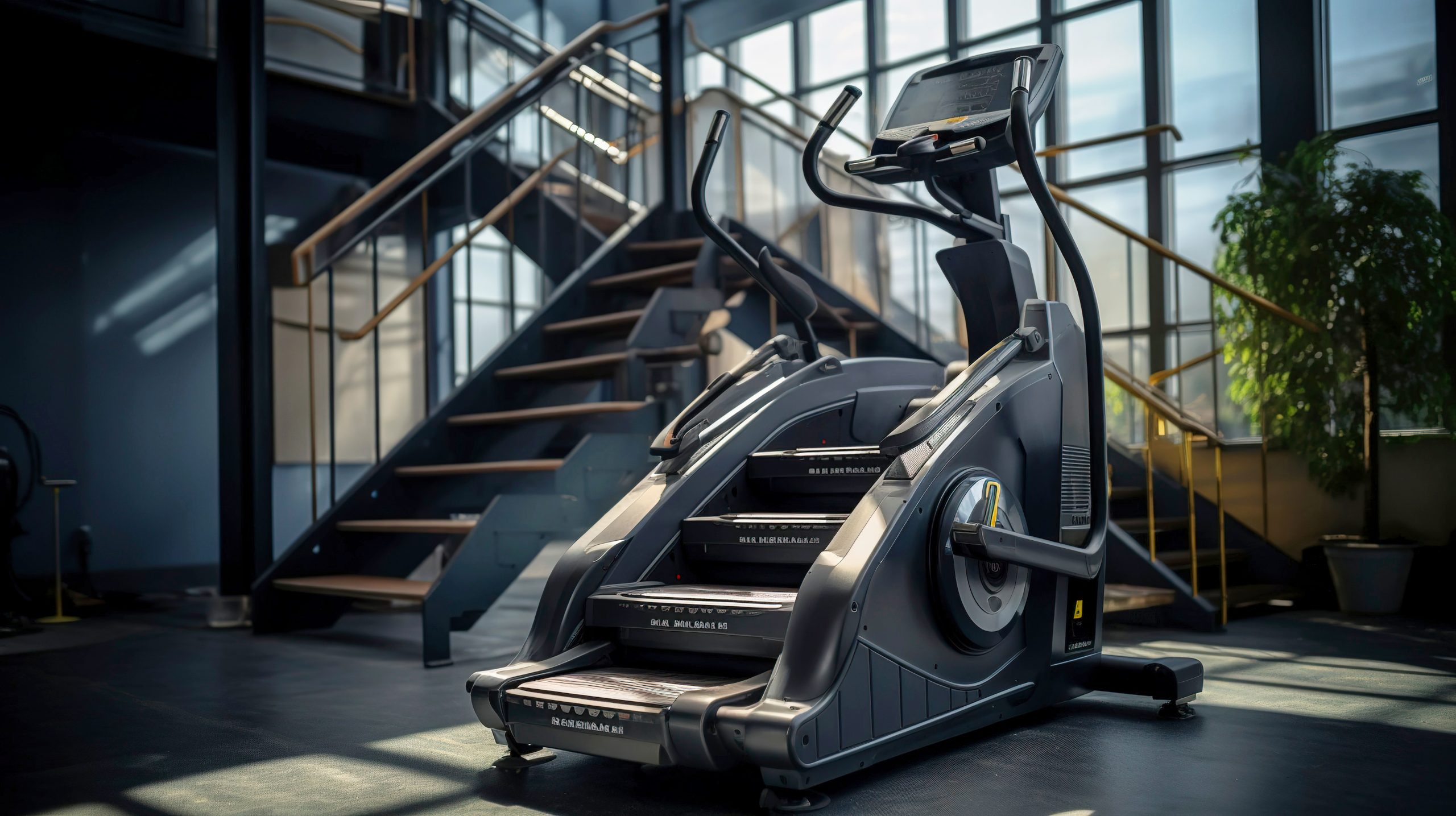 A photo of a well-maintained stair climber machine.